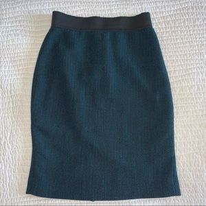 Herringbone Textured Pencil Skirt